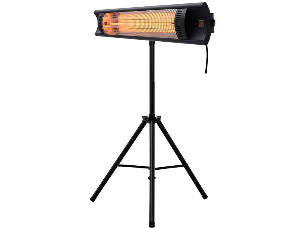 Aquecedor Elétrico Radiante em Fibra de Carbono "Bola" - 2000W - Preto