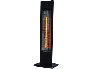 Aquecedor elétrico radiante "Tornado" - 2000W - Preto