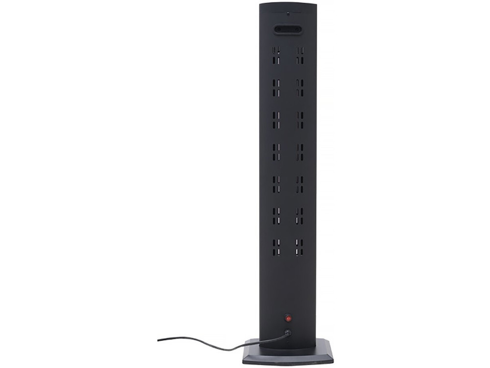 Aquecedor elétrico radiante "Tornado" - 2000W - Preto