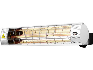 Aquecedor infravermelho de pátio - 2000W - Prata
