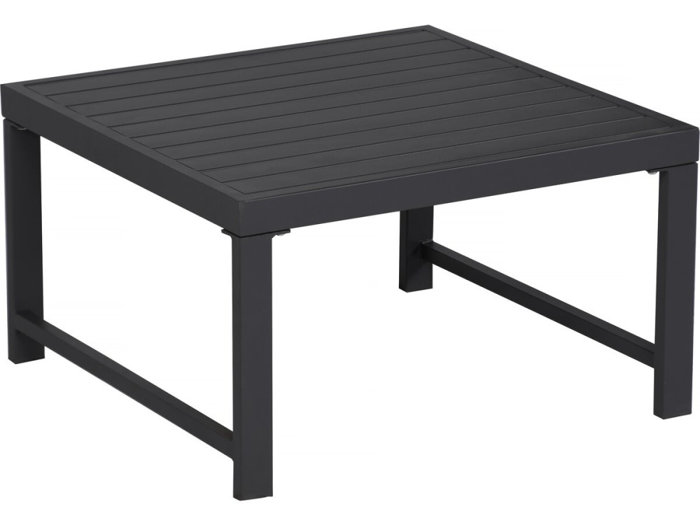 Conjunto de mobiliário de jardim em metal "Etna" - 6 lugares - Cinzento