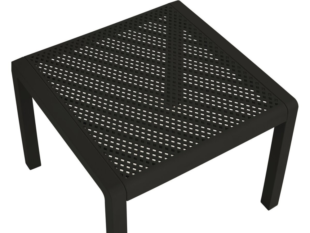 Conjunto de mobiliário de jardim em metal e plástico "Céora" - 2 lugares - Preto