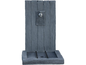 Tipo de letra "Slate" - feito de pedra reconstituída - 59 x 44 x 87 cm - Cinza