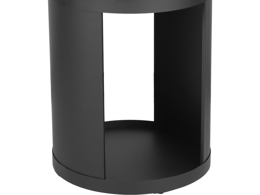 Braseiro a carvão e a lenha "Cesar" - 49 x 49 x 92 cm - Preto