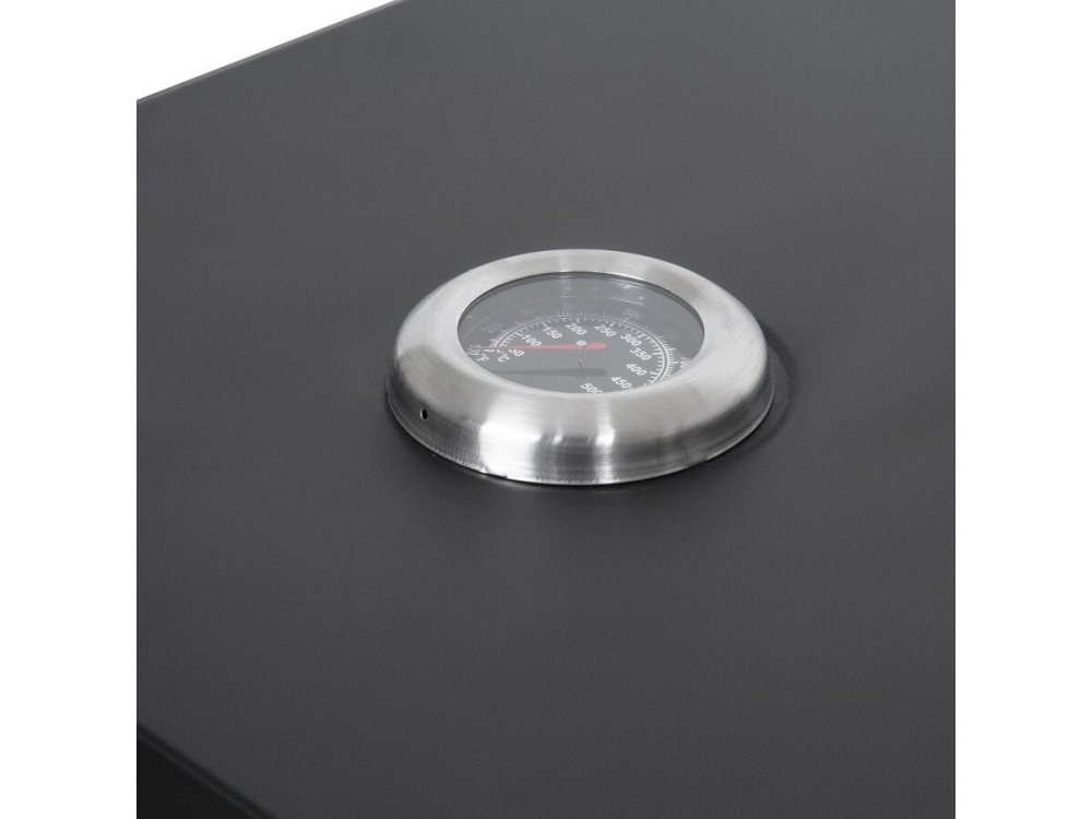 Forno para pizzas para churrasco "Pizzello" - 40 x 35 x 28 cm - Preto