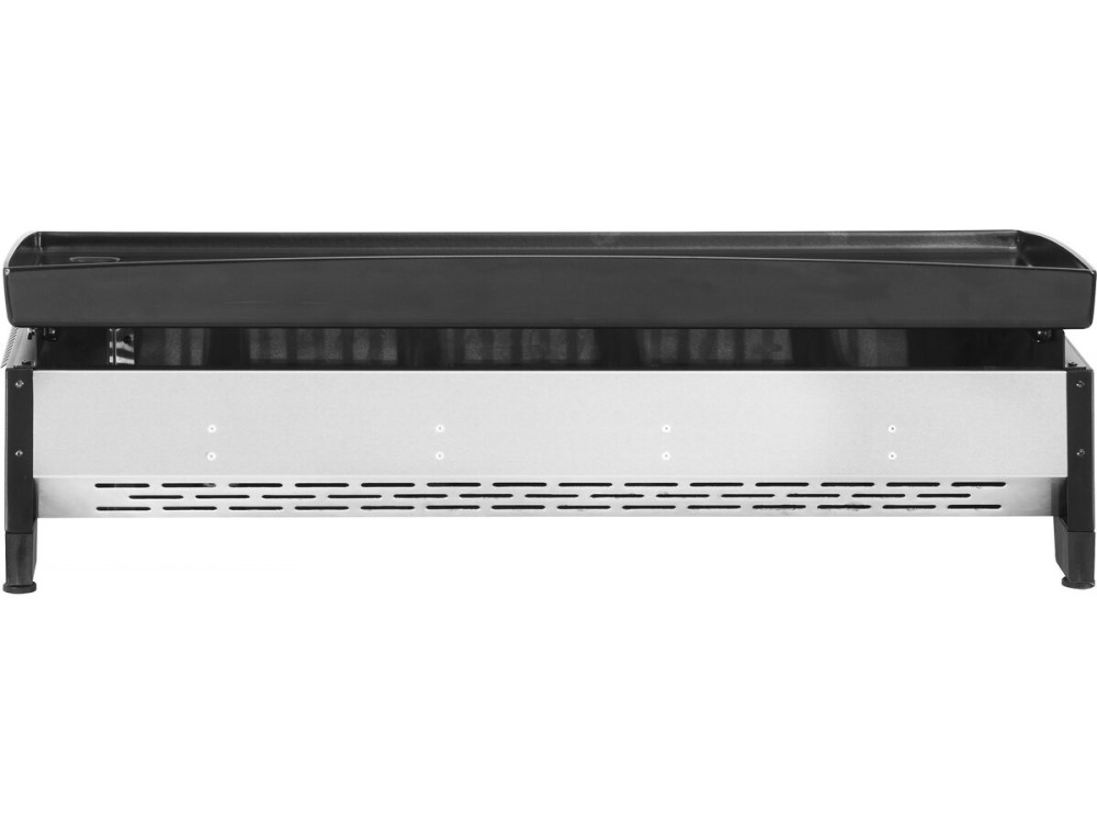 Plancha a gás 4 queimadores "Jolly" - 10 Kw - Cinza