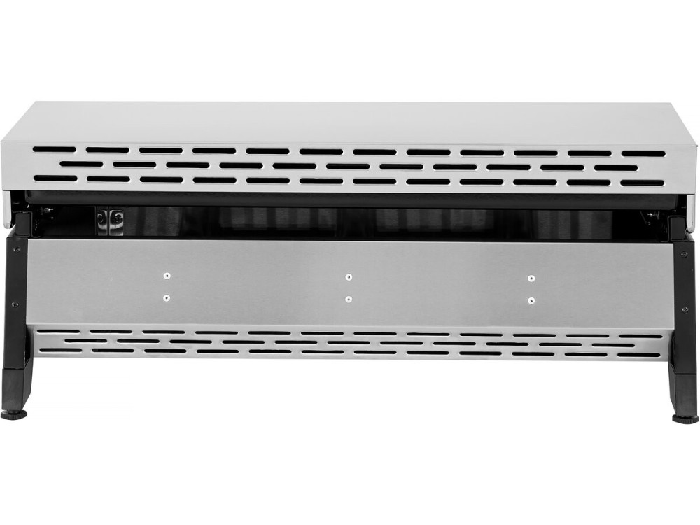 Placa de grelhar a gás com 3 queimadores e tampa metálica "Fasto" - 7,5 kw - Cinzento