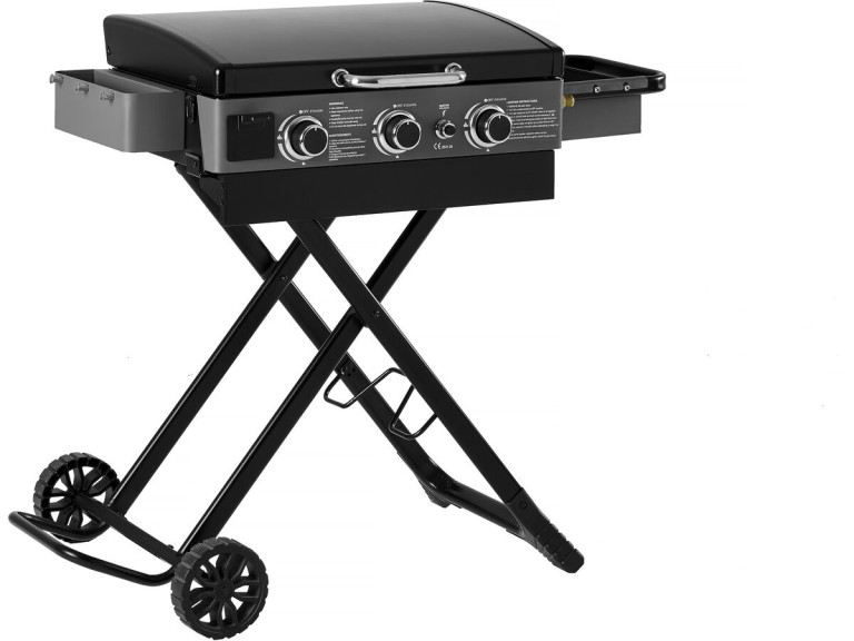 Prancha de gás com carro maleável e portátil "Firo" - 7,5 kw - Preto
