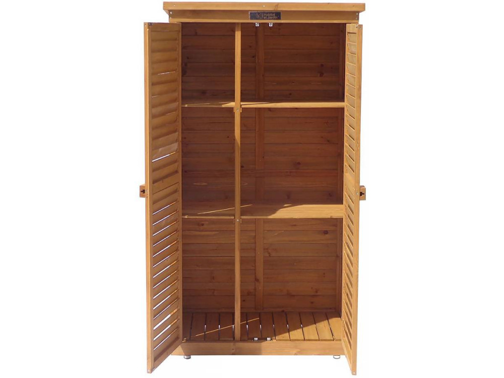 Armário para jardim "Space" - 87 x 46.5 x 160 cm - Marrom