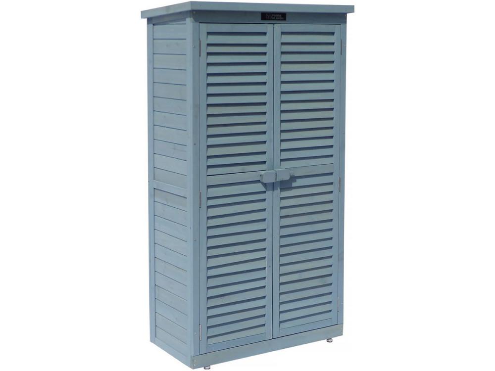 Armário para jardim "Space" - 87 x 46.5 x 160 cm - Azul céu