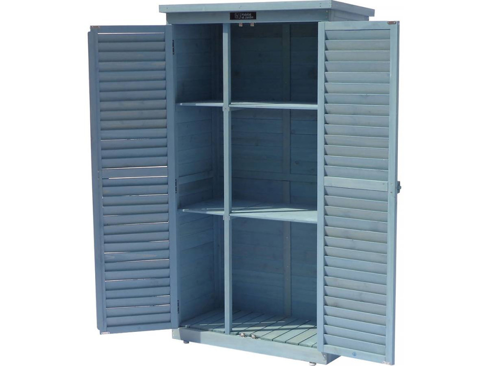 Armário para jardim "Space" - 87 x 46.5 x 160 cm - Azul céu