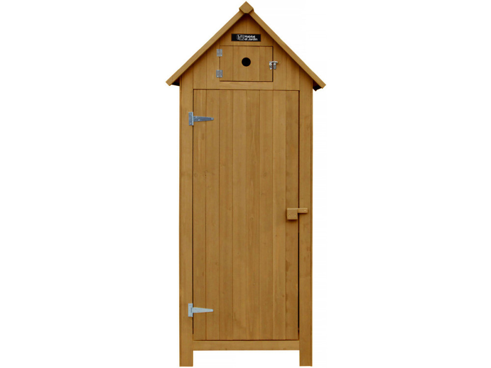 Armário para jardim "Cabanon" -77 x 54.5 x 179 cm - marrom