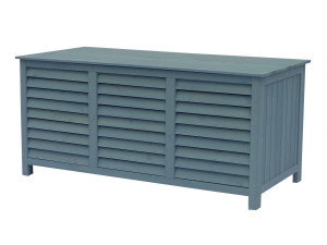 Baú para jardim de madeira "Macao"- 130 x 64 x 60 cm - Azul céu