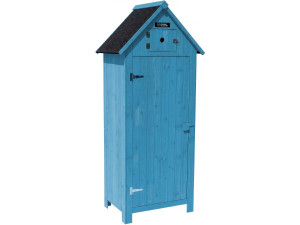 Armário de jardim "Cabanon" - 77 x 54,5 x 179 cm - Azul celeste