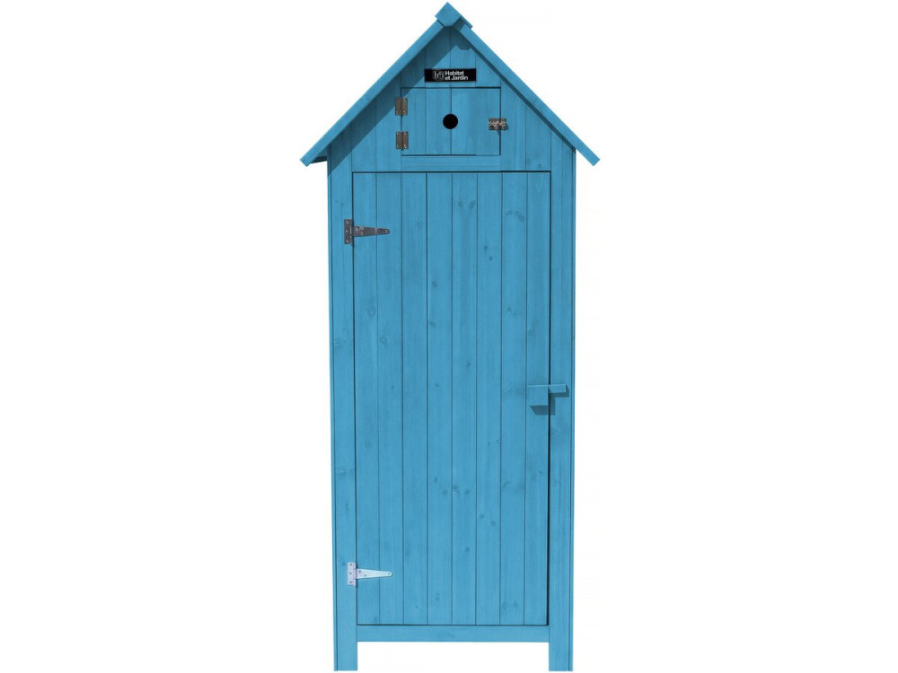 Armário de jardim "Cabanon" - 77 x 54,5 x 179 cm - Azul celeste