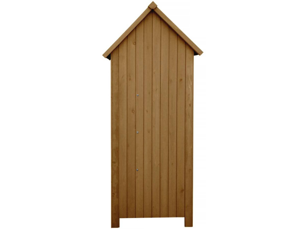 Armário de jardim "Shed" - 77 x 54,5 x 179 cm - Marrom