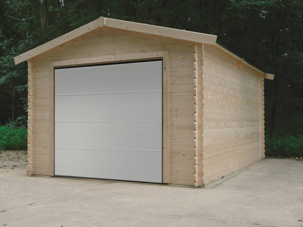 Garagem em madeira "tradicional" - 18,19 m² - 3,58 x 5,08 x 2,82 m - 28 mm