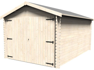 Garagem em madeira "Gamache" - 14,24 m² - 2,98 x 4,78 x 2,56 m - 28 mm