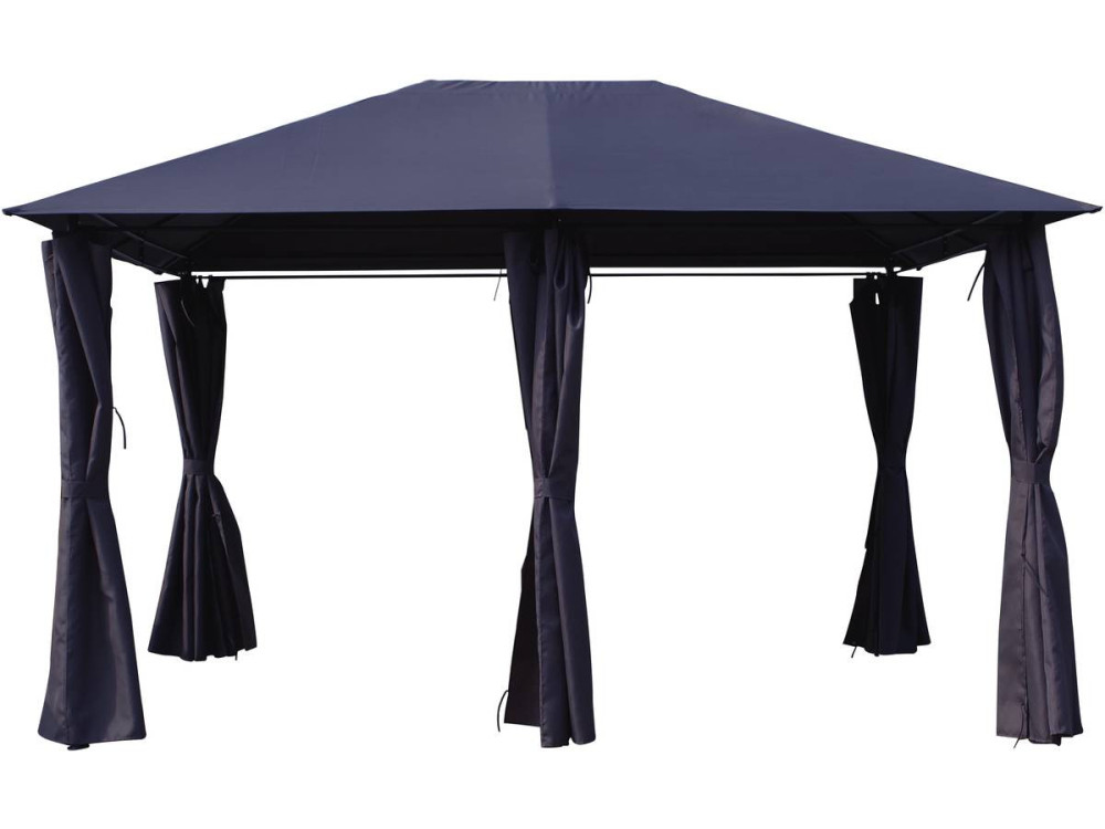 Toldo e cortinas para pérgola "Rosita" - 3 x 4 - Cinza