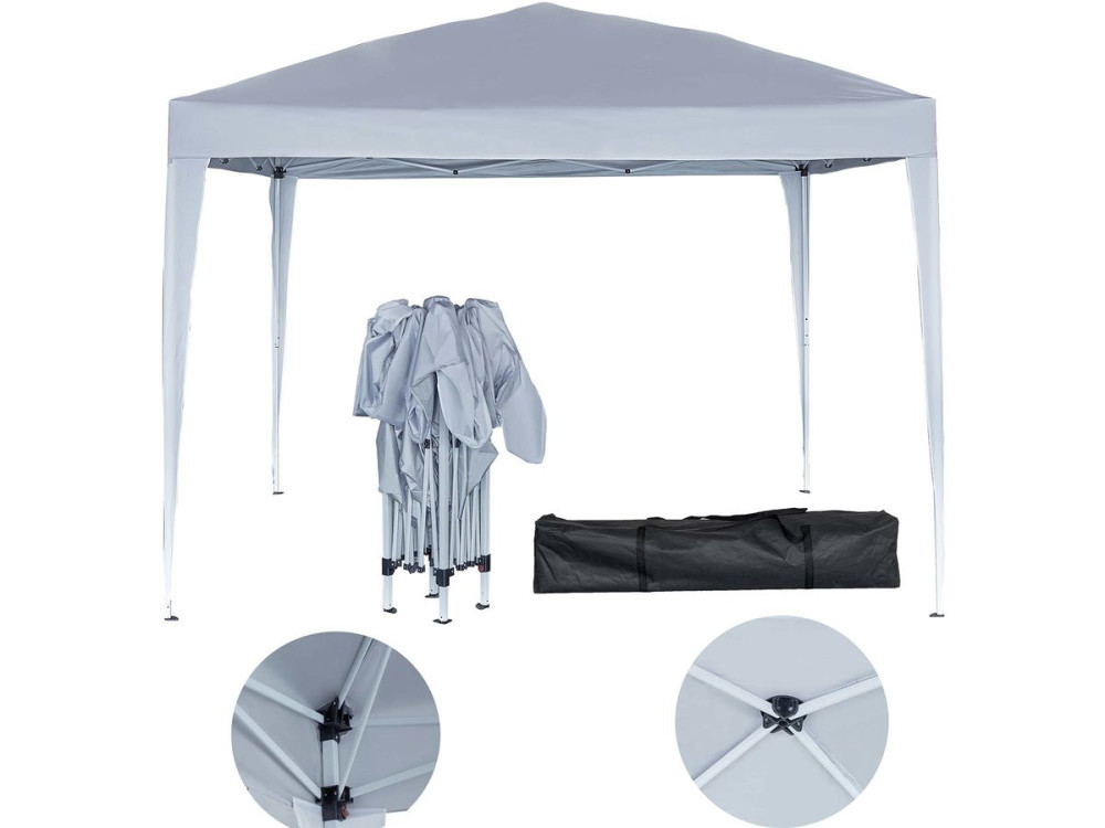 Gazebo dobrável de jardim "Svetlana 4" - 12 m² - 3 x 4 m - Branco