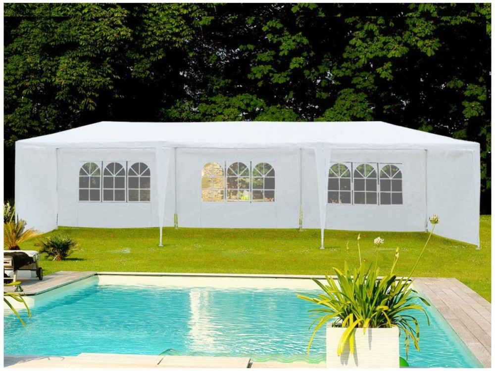 Tenda de recepção em polietileno "Carolina" - 3 x 9 m