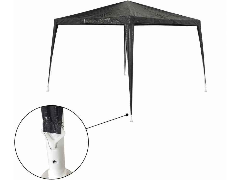 Estrado de jardim "Natacha 3" - 3 x 3 m - Cinzento
