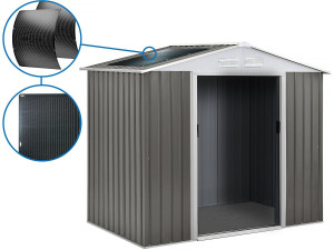 Telheiro metálico para jardim "Dallas" - 2,71 m² com painel solar