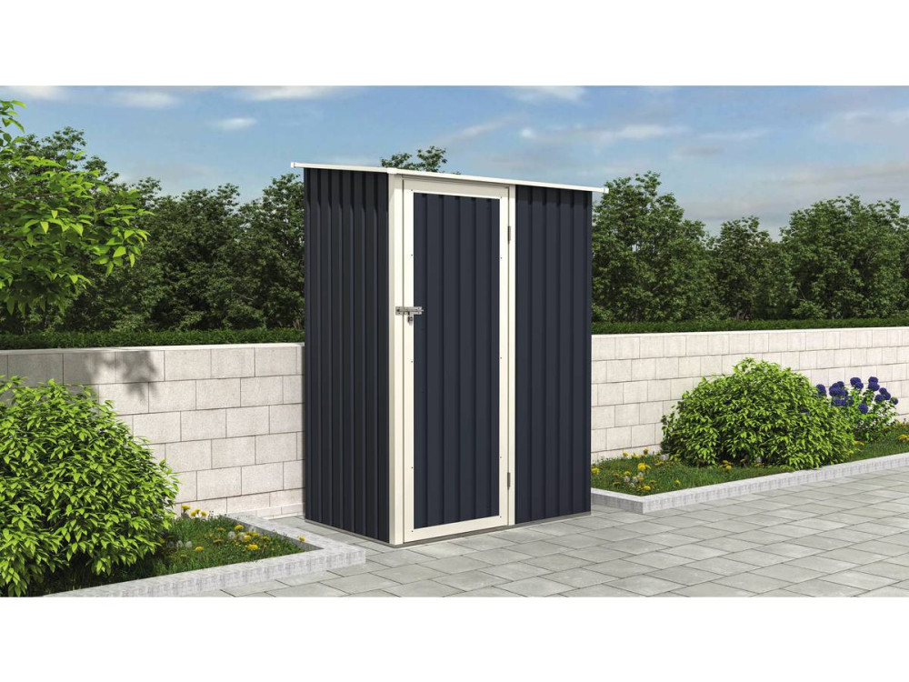 Abrigo de jardim metálico "Vega II" - 1,35 m² - Cinza