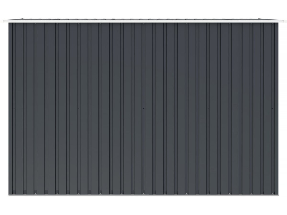 Abrigo de jardim de metal de inclinação única "Austin" - 3,14 m2 - Cinza