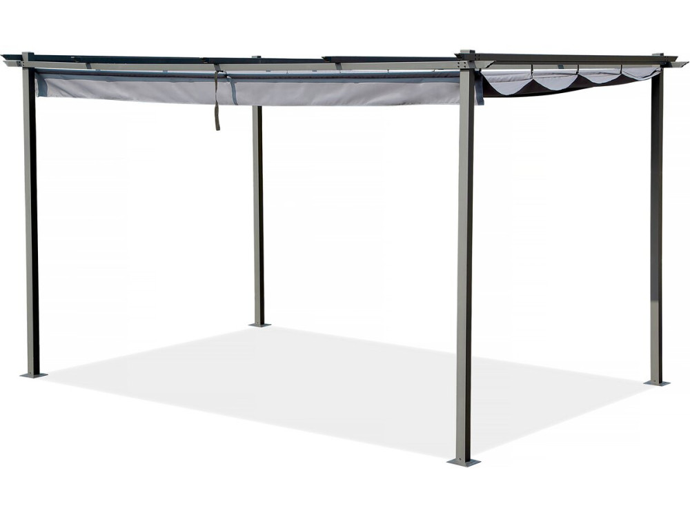 Pérgula com teto retrátil - 3 x 4 m - Antracite