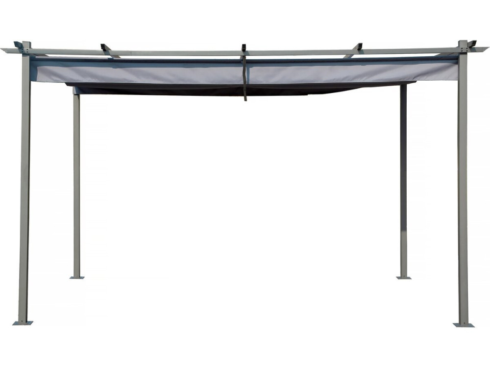 Pérgula com teto retrátil - 3 x 4 m - Antracite