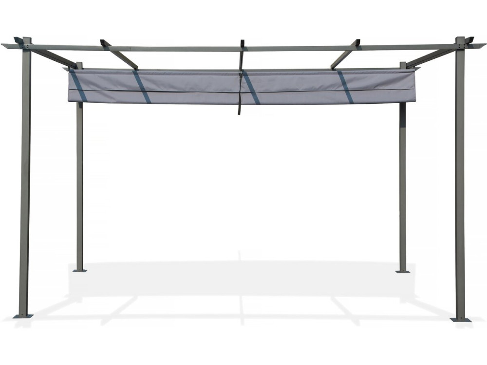 Pérgula com teto retrátil - 3 x 4 m - Antracite