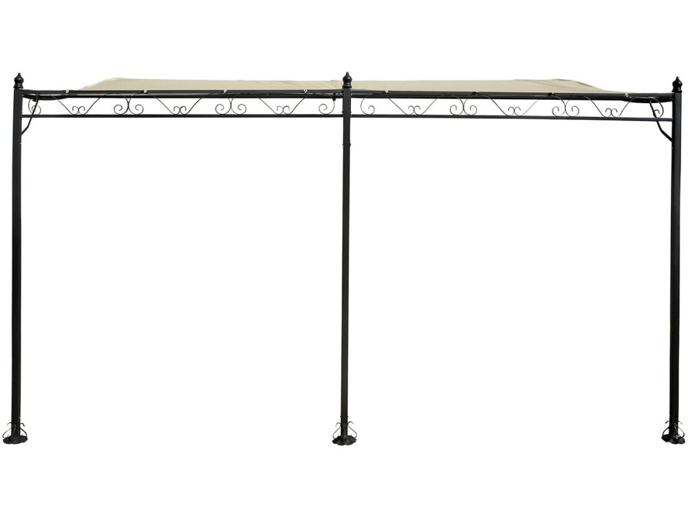 Gazebo metálico - 3 x 4 m - Bege