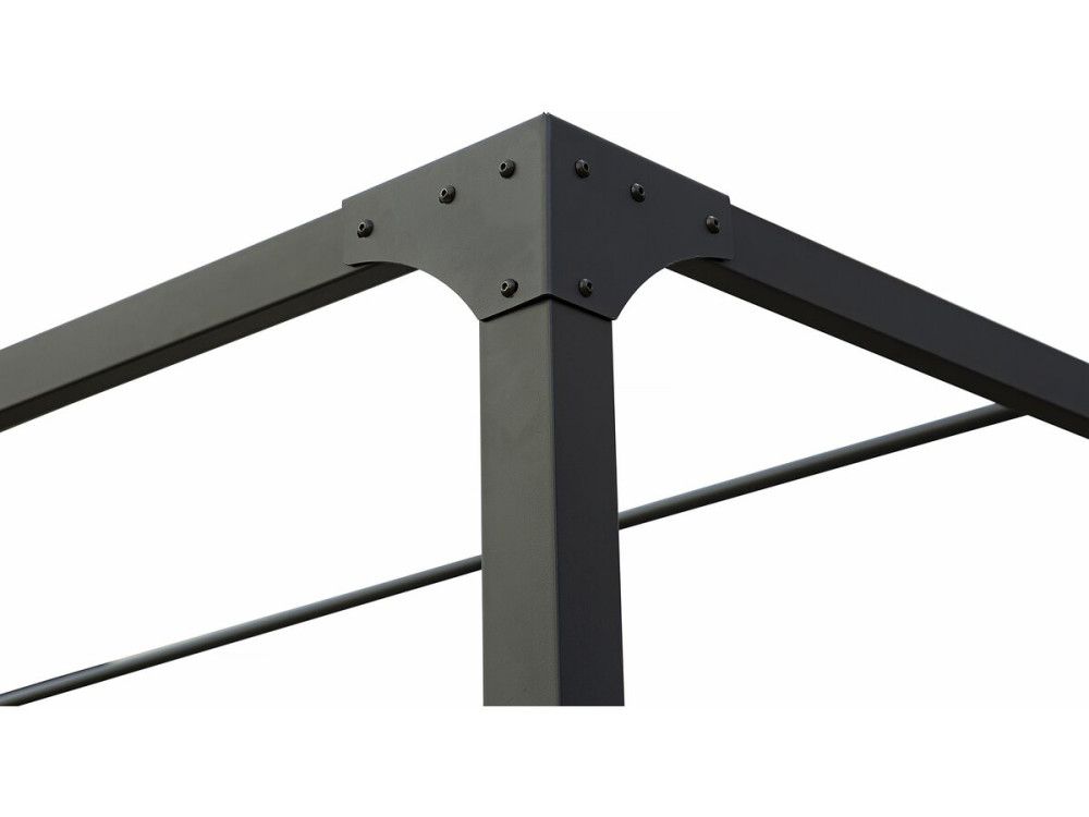 Pérgola com teto metálico deslizante "Courtenay" - 3 x 4 m - Cinzento