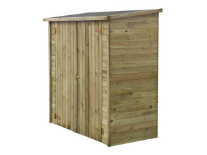 Abrigo de Jardim de Madeira para Encostar no Muro/Parede "Lipki" - 1.79 X 0.90 X 1