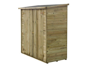 Abrigo de Jardim para Encostar no Muro/Parede - "Lipki" - 1,79 x 0,90 x 1,76 / 1,86 m - 1,62 m² - 12 mm - Com piso
