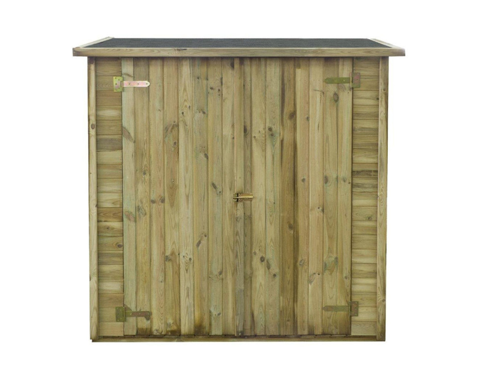 Abrigo de Jardim para Encostar no Muro/Parede - "Lipki" - 1,79 x 0,90 x 1,76 / 1,86 m - 1,62 m² - 12 mm - Com piso