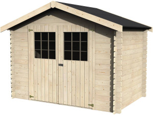 Telheiro de madeira para jardim "Flodova" - 5,90 m² - 2,98 x 1,98 x 2,32 m - 28 mm
