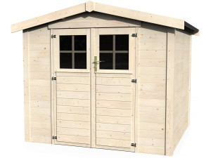 Telheiro de madeira "Mareuil" - 6,14 m² - 2,57 x 2,39 x 2,12 m - 28 mm