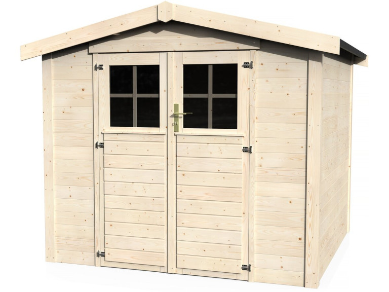 Telheiro de madeira "Mareuil" - 6,14 m² - 2,57 x 2,39 x 2,12 m - 28 mm