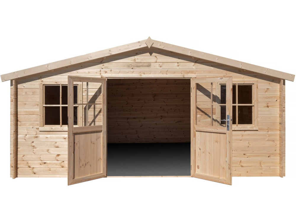 Casinha de jardim em madeira "Alex" - 20,20 m² - 4,80 x 4,00 x 2,39 m - 28 mm