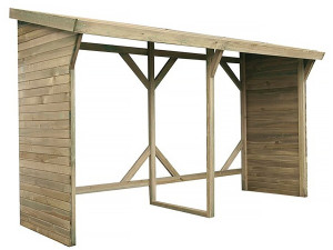 Abrigo de toras - 2,5 m² - 2,78 x 0,90 x 1,85 m - 5 Stères