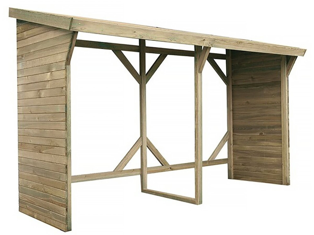 Abrigo de toras - 2,5 m² - 2,78 x 0,90 x 1,85 m - 5 Stères