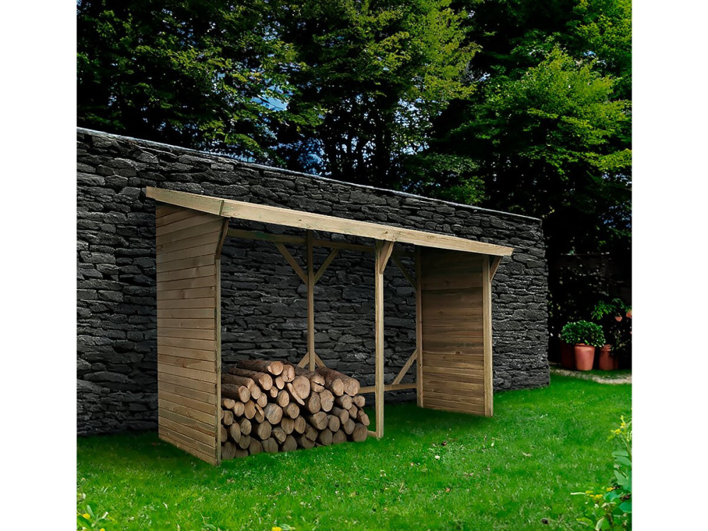 Abrigo de toras - 2,5 m² - 2,78 x 0,90 x 1,85 m - 5 Stères