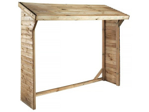 Abrigo de toras - 1,05 m² - 2,10 x 0,50 x 1,8 m - 2 Stères