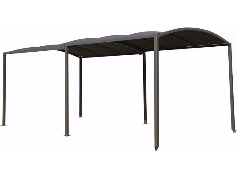Carport metálico extensível "Mathis" - 303/566 x 295 x 240 cm - Antracite