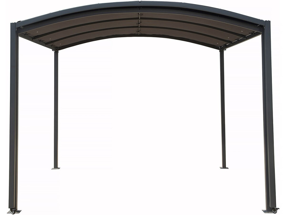 Carport metálico extensível "Mathis" - 303/566 x 295 x 240 cm - Antracite