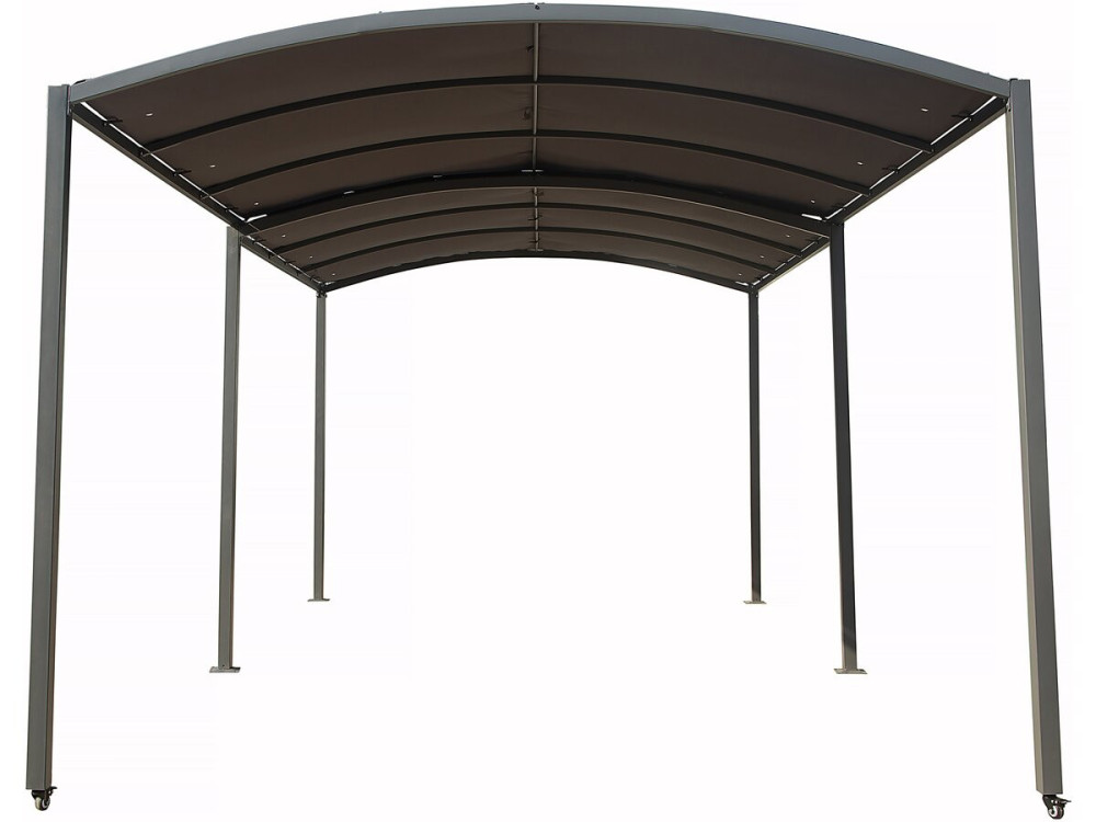 Carport metálico extensível "Mathis" - 303/566 x 295 x 240 cm - Antracite