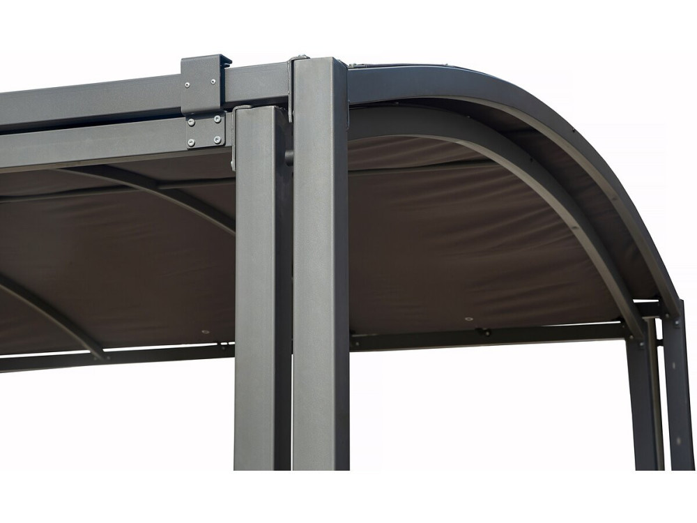 Carport metálico extensível "Mathis" - 303/566 x 295 x 240 cm - Antracite