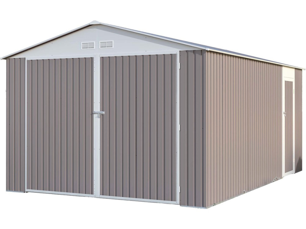 Garagem de metal "Nevada" com porta de batente15.36 m²